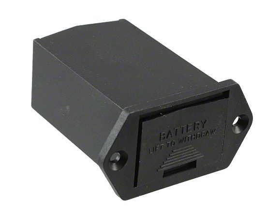 Enclosed 9 V battery drawer